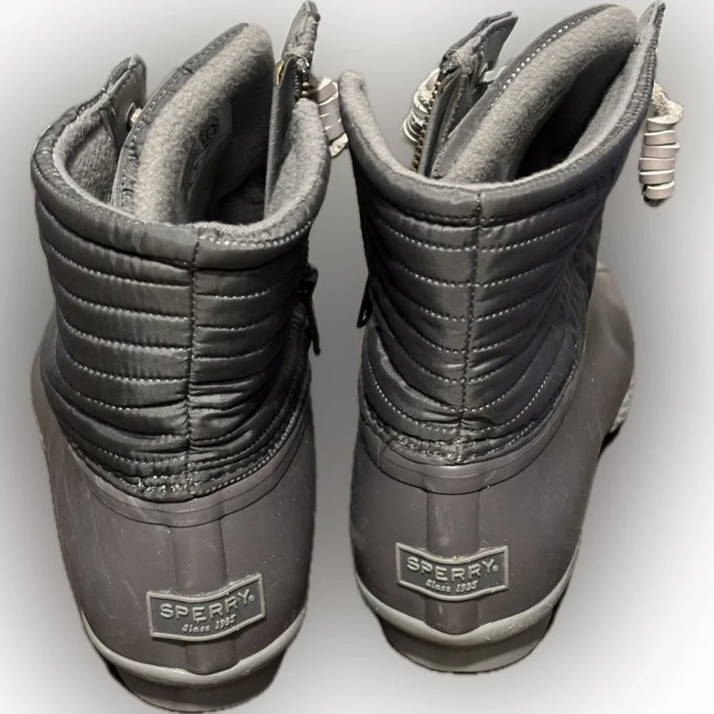 Sperry Women's Saltwater Nylon Pac Boots - Grey Size: 7.5 - Picture 3 of 7